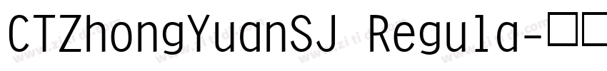 CTZhongYuanSJ Regula字体转换